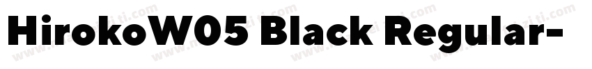 HirokoW05 Black Regular字体转换